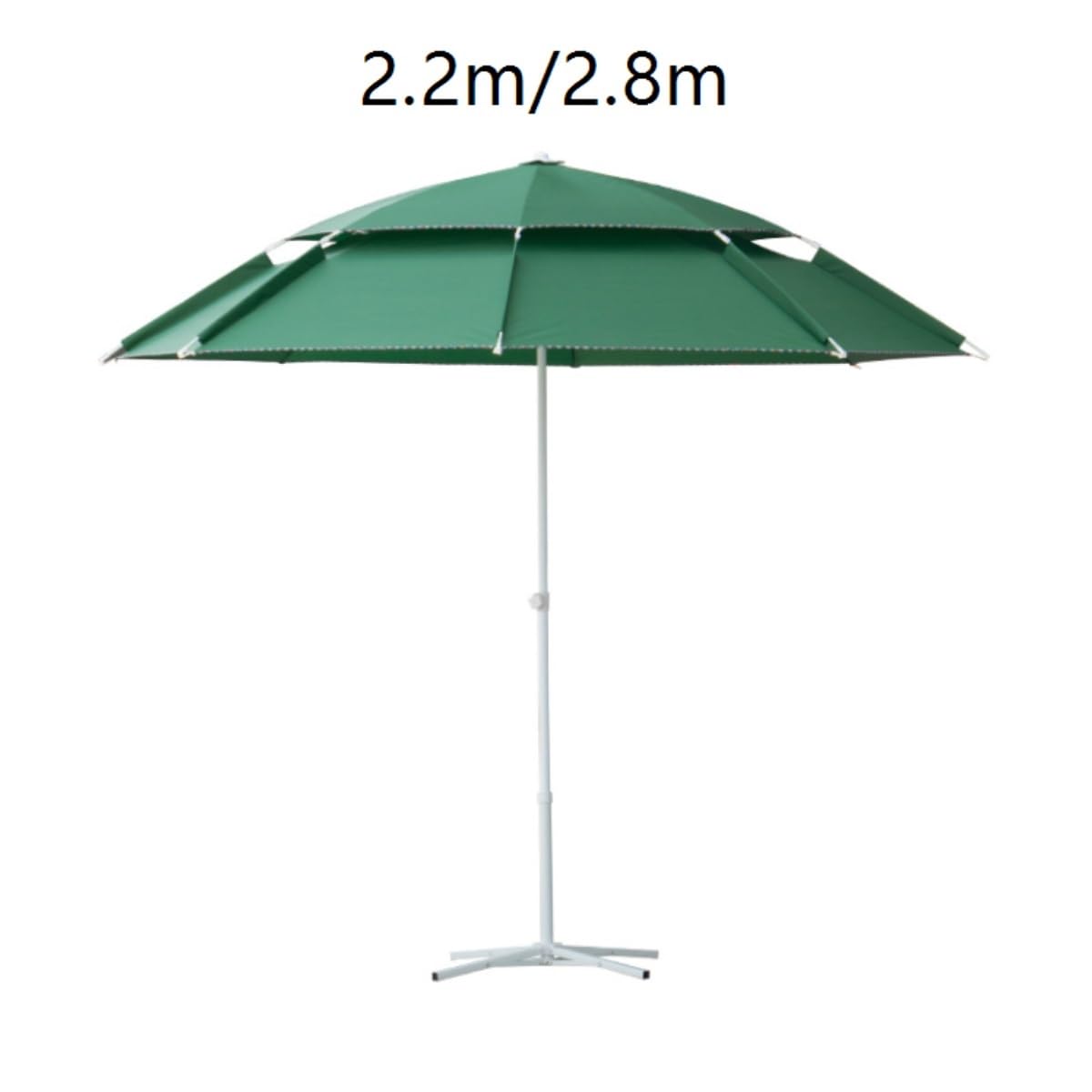 Parasol Tarasowy Dziedziniec Ogród Balkon Parasol Z Podwójnym Dachem Reklamowy Na Zewnątrz Wędkarstwo Zewnątrz(2.2m)