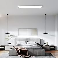 Oninio Lineare LED Deckenleuchte Dimmbar mit Fernbedienung, 100 cm, Weiß – Ansicht 2