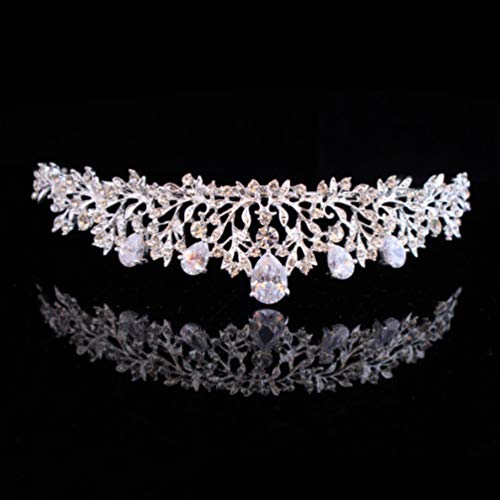 Coroa brilhante requintada tiara de atraente acessórios de cabelo noiva zircão coroa strass coroa pr