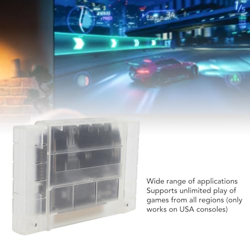 Tarjeta de Grabación de Juegos, Cartucho de Videojuego 3000 en 1 V1.0 para Consola de Juegos SNES, Casete de Juego con Tarjeta de Memoria de 8 GB, Compatible con la Versión