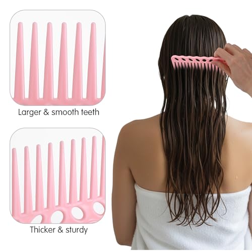 Set de 6 Peines Rosa para Cabello Mabor Profesional miniatura 3