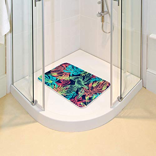 Alfombrilla de baño antideslizante con orificios de drenaje rápidos y ventosas Bennigiry 7