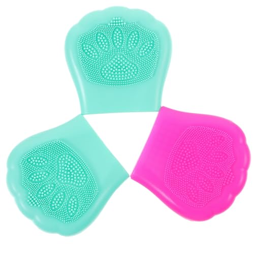 Beaupretty Cepillo de Limpieza Facial de Silicona Grado Alimenticio Diseño Garra de Gato Set de 3 Unidades Multifunción para Exfoliación y Cuidado Piel Portátil y Suave Color Aleatorio