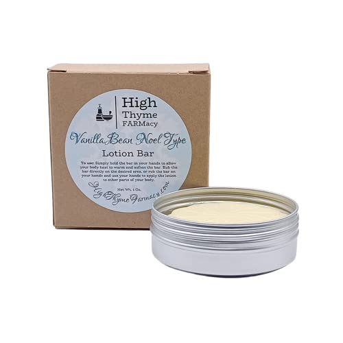 High Thyme Farmacy Vanilla Bean Noel Type Moisturizing Lotion Bar 1.5 Ounce Waterless Lotion Bar For Dry Skin #TOP7