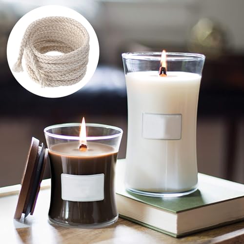 OIIKI 65.6 Ft Oil Lamp Wicks, 1/8\'\' (4 mm) Round Cotton Lamp Wick for Candles, Braided Burner Replacement Wicks for DIY Candle Making, Kerosene Lamps, Alcohol - Thumbnail 4