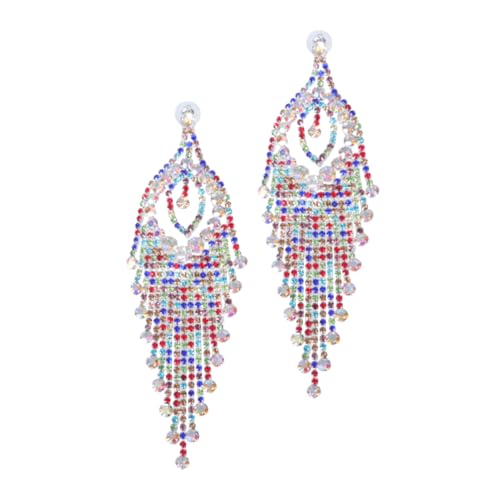 Boucles d'oreilles strass franges fluides et éclatantes - 6