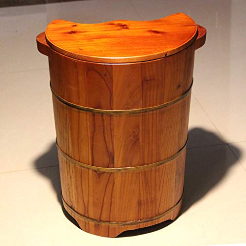 Tina de madera para pies spa con tapa miniatura 4