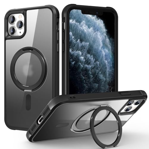 Image of Compatible with iPhone 11 Pro Max Case with Stand 6.5 inch,Black