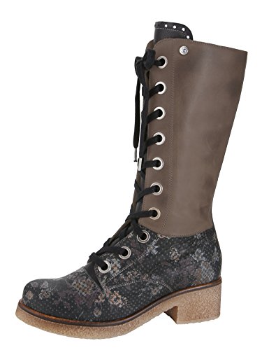 Dkode Femmes Chaussures Bottes en cuir Bottines Bottes en cuir Marron Noir : EUR 39 Pointure EUR 39, marron, 39 EU