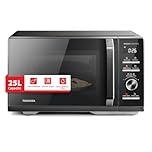 Toshiba Inverter Origin, MW3-AG25PFI(BK), Four Micro-ondes Combiné avec Gril 25L 900W, 3-en-1, 7 Menus Automatiques, Cussion Rapide, Grande Capacité, Décongélation Chef