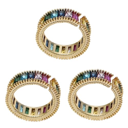 Bijoux en émail Arc-en-Ciel : anneau à la mode ajustable et collier mariage