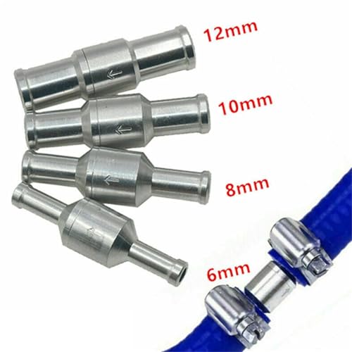 Válvula de retención de aluminio de 8mm de alta resistencia para gasolina y aire 2