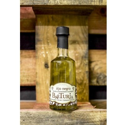 6 x 250 ml Organic Extra vergine Olive Oil Flavored with Black Garlic Baeturia