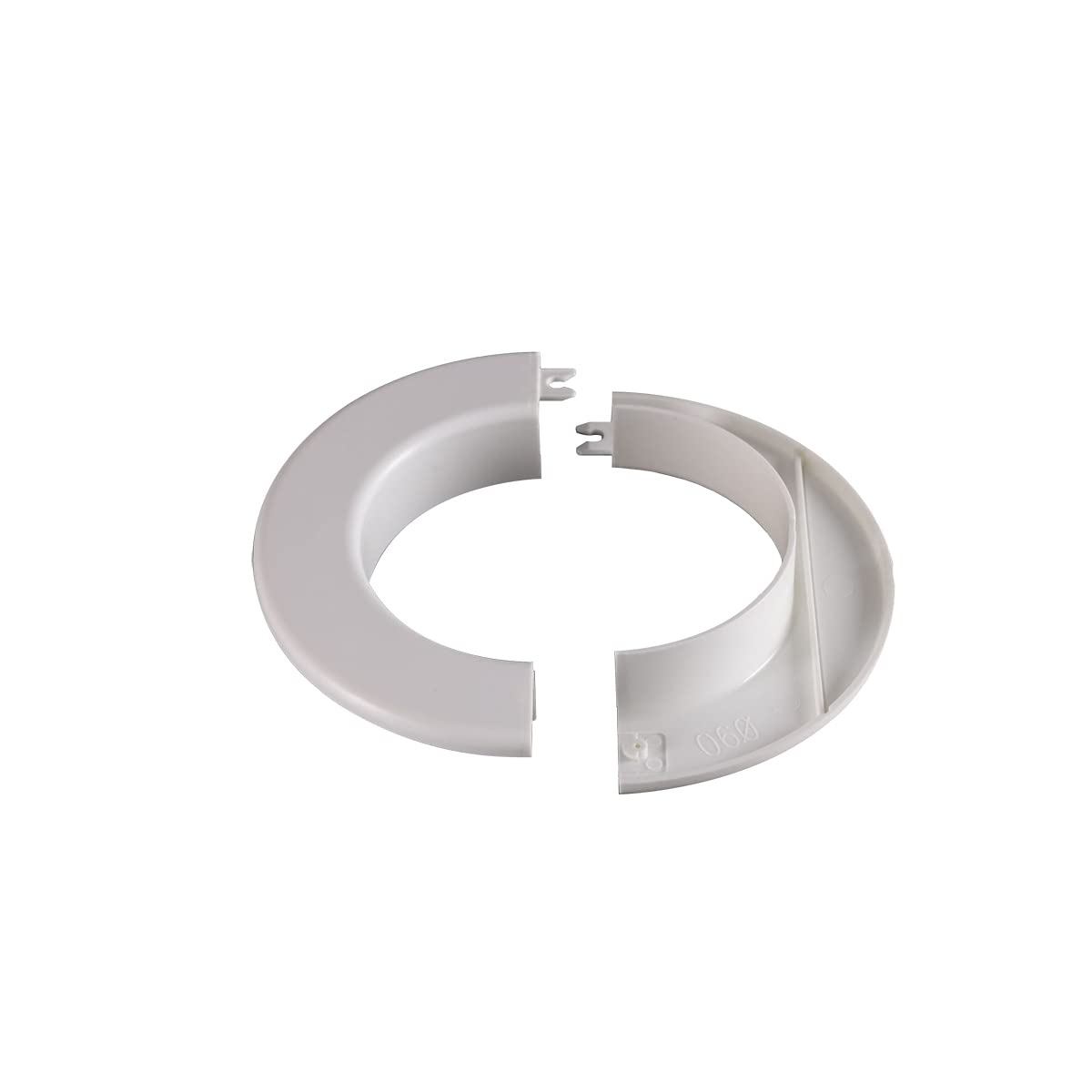 Unifizz ABS Pipe Collar, 68x26mm Snap-in Valve Tall Hole Cover Tap, White, 2PCS, 68mmx26mm - Image 3