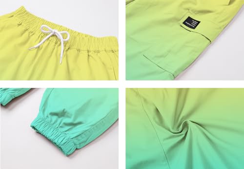 Betusline Girls 2 Piece Outfit Set, Short Sleeve Crop Top & Cargo Jogger Pants Trendy Casual Clothes, Girl Clothes Set,4T-14Y4