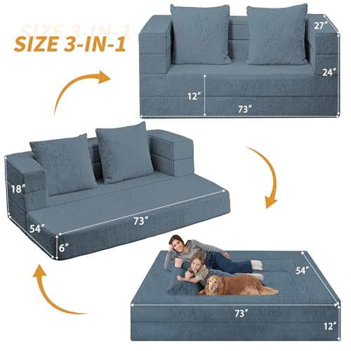 Luxury Velvet Sofa Bed Convertible