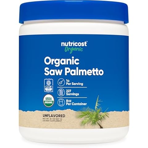 Nutricost Organic Saw Palmetto Powder 8oz Cover