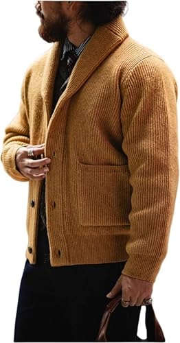 Cardigans homme pull chaud torsadé hiver parfait pour les sorties en ville M