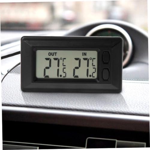 Thermomètre de voiture, jauge de température numérique avec écran LCD, intérieur de la voiture et thermomètre à air extérieur pour les voitures camion...