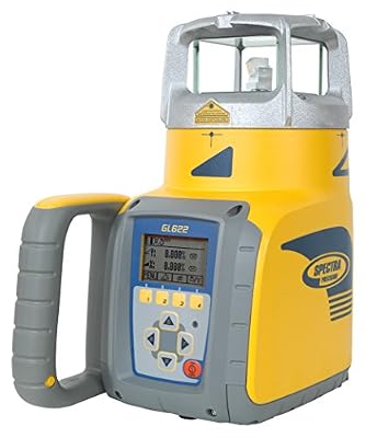 Spectra Precision GL612N Single-Slope Grade Laser with HL760 Digital Readout Receiver, C70 Rod Clamp, RC602 Remote Control, 10 Ah NiMH Batteries, Charger, and hard carrying case