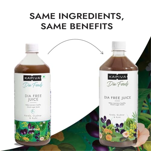 Kapiva Dia Free Juice, 1L | Clinically Proven Diabetic care | Amla, Karela, Jamun, Guduchi & 7 More (Pack of 2) - Image 2