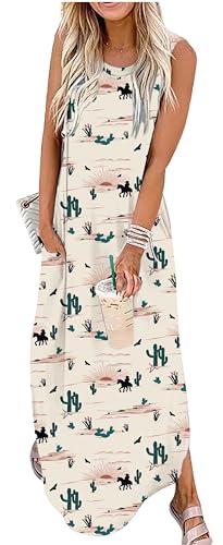 Image of CHUNTIANRAN Maxi Dresses for Women Summer Outfits Boho Beach Long Dresses Casual Sundresses Resort Wear for Women 2026