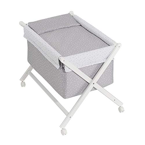 Interbaby -Minicuna Universo Gris Con Textil Interbaby -Minicuna Universo Gris Con Textil