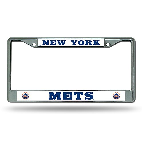 Rico Industries FC5810 MLB New York Mets Chrome License Plate Frame