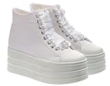 Bridal Shoes Wedding Sneakers, Personalized Shoes for Bride, Lace Bridal Tennis Shoes, Bride Platform Shoes Flat Sole (37 EUR / 6,5 US) White