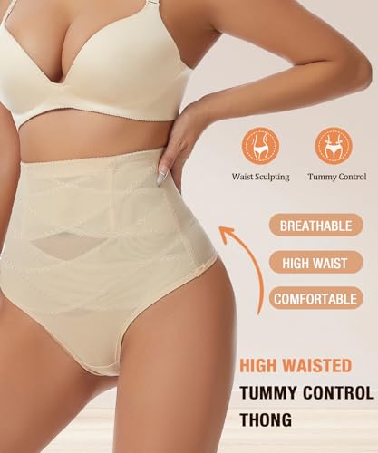 Thong Shapewear Tummy Control Underwear for Women High Waisted Seamless Body Shaper Girdle Panties3