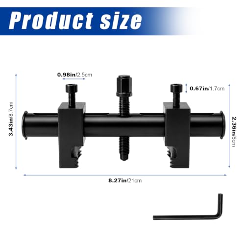 Adjustable Crankshaft Pulley Puller Removal Tool,Ribbed Drive Crankshaft Pulley Remover Kit for 30mm-158mm Pulley Size,AC Pulleys Puller Ribbed Puller for Crankshafts,Alternators,A/C Units,Water Pump by CAVQOERM - Image 2