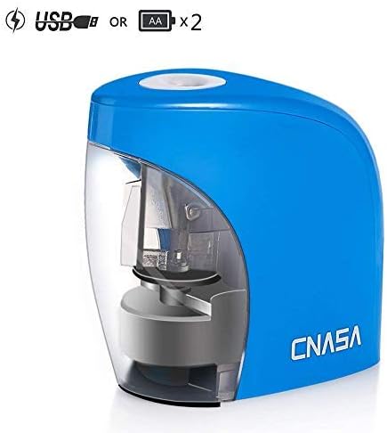 Electric Pencil Sharpener,Pencil Sharpener for No.2 Pencils and Colored Pencils,Electrical Automatic Sharpener with Auto Stop Feature, Electric Sharpener for Home/School/Office,USB or 2AA Batteries