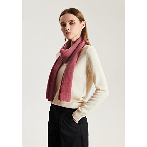 Greenmount Women's Scarf 100% Cashmere Knitted Scarf Shawl Plant Dyeing Warm Soft For Fall Winter Women #TOP2