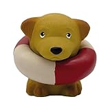 HEVEA Bath Buddy Welpe - Interaktives Badespielzeug für Kinder, Hygienisch & Sicher, 100% Naturkautschuk, BPA-frei, Pflanzlich, Biologisch Abbaubar - Spaß & Lernspielzeug (Maggie)