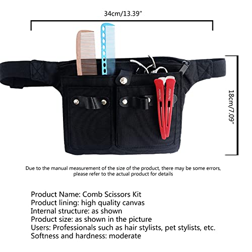 Sac à ciseaux de barbier outil de rangement et ceinture