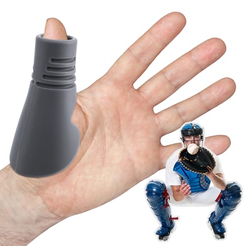Cafly Thumb Guard for Baseball & Softball Catchers Gear, Adult/Youth Silicone Shield Catching...