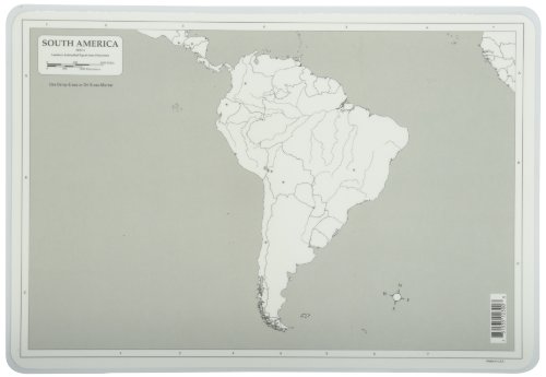 Painless Learning South America Map Placemat, 12 X 17 1/2 Inches #TOP1