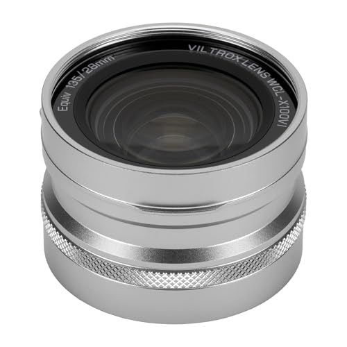 VILTROX 0.8�{ ���C�h�R���o�[�W���������Y FUJIFILM X100��p �L�p�R���o�[�W���������Y 49mm��p�݌v �x�m�t�C���� X100VI/X100V/X100F �Ή� �V���o�[ WCL-X100VI