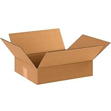 AVIDITI 12 x 10 x 3 Corrugated Cardboard Boxes, Flat 12"L x 10"W x 3"H, Pack of 100 | Shipping, Packaging, Moving, Storage Box for Home or Business, Strong Wholesale Bulk Boxes