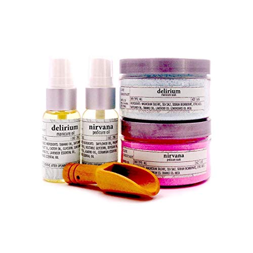 Manicure + Pedicure Spa Set Hand & Foot Soaks Oils