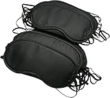 10 Pack Sleep Mask Eye Mask Shade Cover Sleeping Night Blindfold Lightweight Comfortable Soft Eyeshade Cover with Nose Pad and Adjustable Strap for Women Men Travel Sleep Shift Work Naps, Black