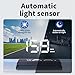 AZIJYV W2 White Heads Up Display for Cars Digital Speedometer for Car Speedometer for Car with Speed, Triple Over-Speed Alarm, Auto Light Sensor, HUD Speedometer Universal Fit for All Vehicles