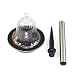 CISTWIN Pack de 4 Blanco Acero Inoxidable LED Solar Powered Garden Pathway...