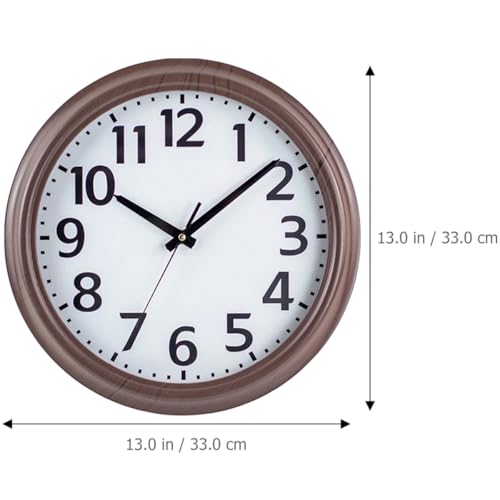 Reloj de pared de vidrio Sewroro con elegante acabado vintage redondo 4