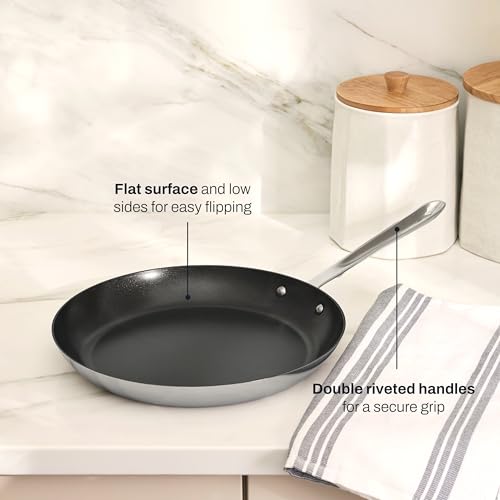 All-Clad D3® Stainless Pro Nonstick 11 inch Crepe Pan - Made in the USA- The Original Bonded Professional Cookware- Oven Safe & Induction Compatible by All-Clad - Image 5