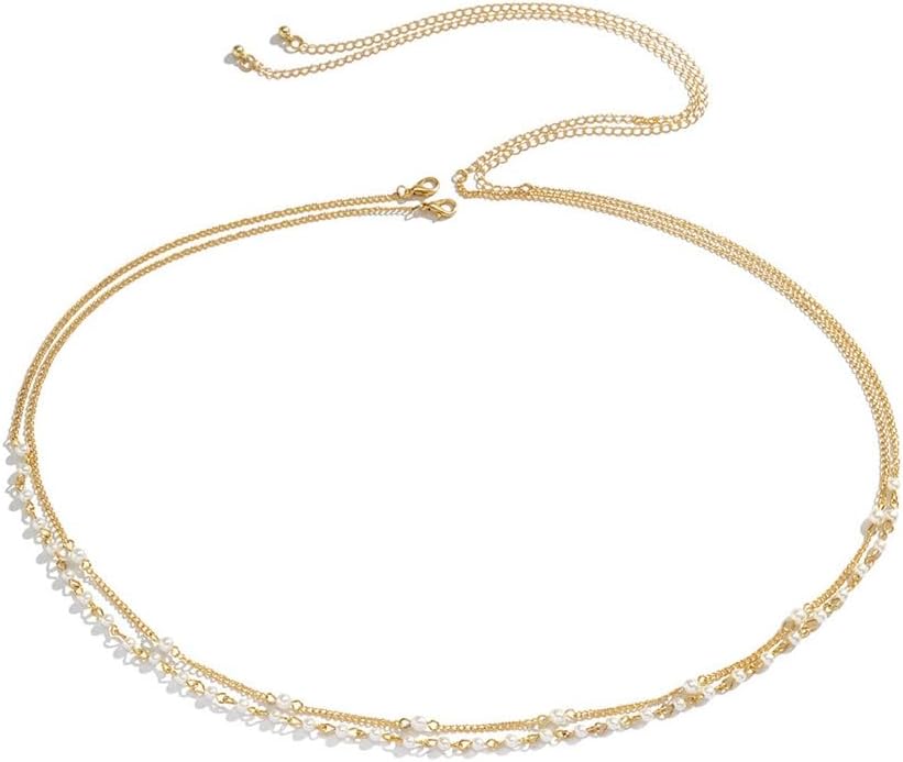 Body Chain Tassel Pearl Handmade Layered Waist For Women