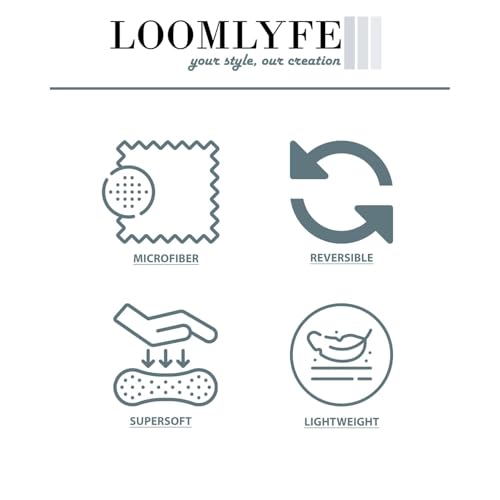 Image of LOOMLYFE 300 TC All Season King Size AC Comforter || Blanket || Duvet with 1 King Size Elastic Fitted Bedsheet and 2 Large Pillow Cover - 4 Piece Comforter Set - GreenSmallFlower