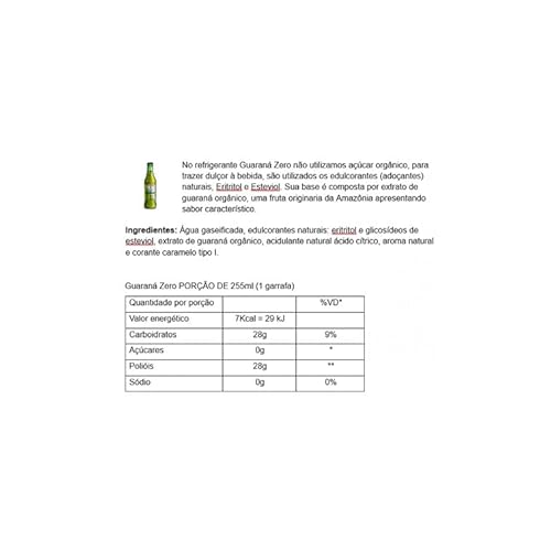 Wewi Guaraná Zero Garrafa 255ml