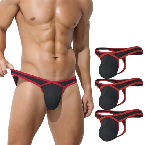 Men's Underwear Low Waist Sexy Thong U Convex Bikini Underwears Briefs