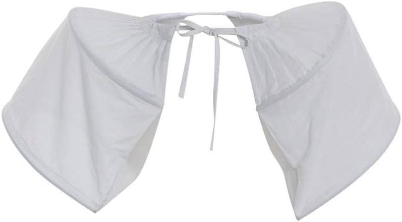 DUNHAO COSWomen's White Crinoline Pannier Underskirt Victorian Dress Petticoat